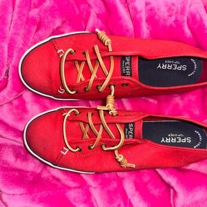 Red Sperry Shoes